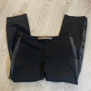 Vertigo Vintage Black Buckle Belt Slim Leg High waisted Stretch Dress‎ Pants 8